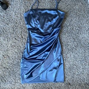 Windsor blue shiny body on dress